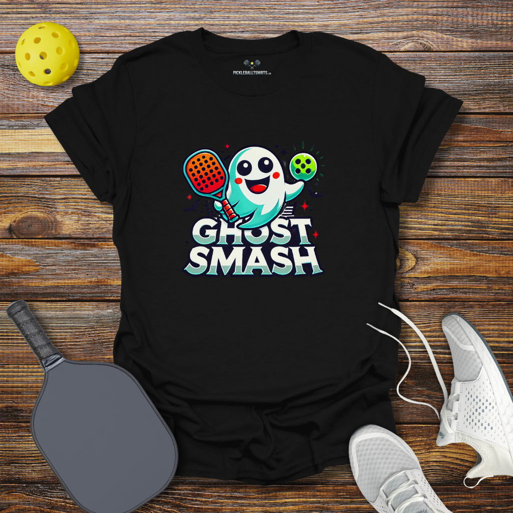 Funny Pickleball Shirt β Ghost Smash Halloween T-Shirt
