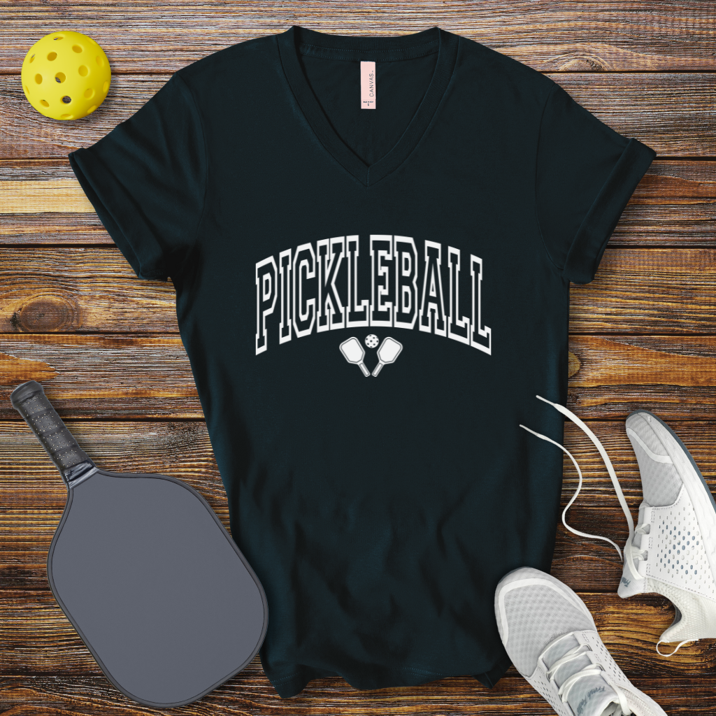 Funny Pickleball Shirt β Pickleball Retro Slogan V-Neck T-Shirt