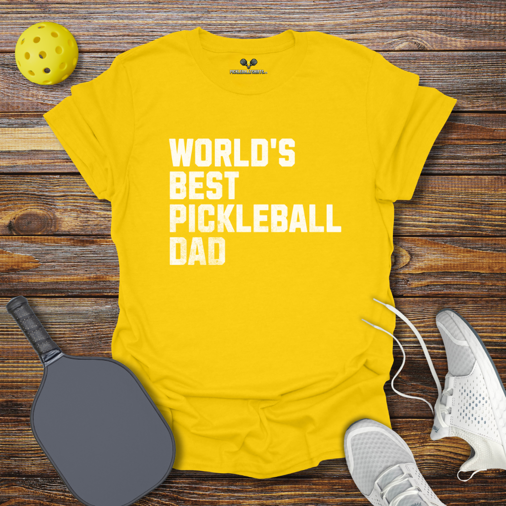 Funny Pickleball Shirt β World's Best Pickleball Dad T-Shirt