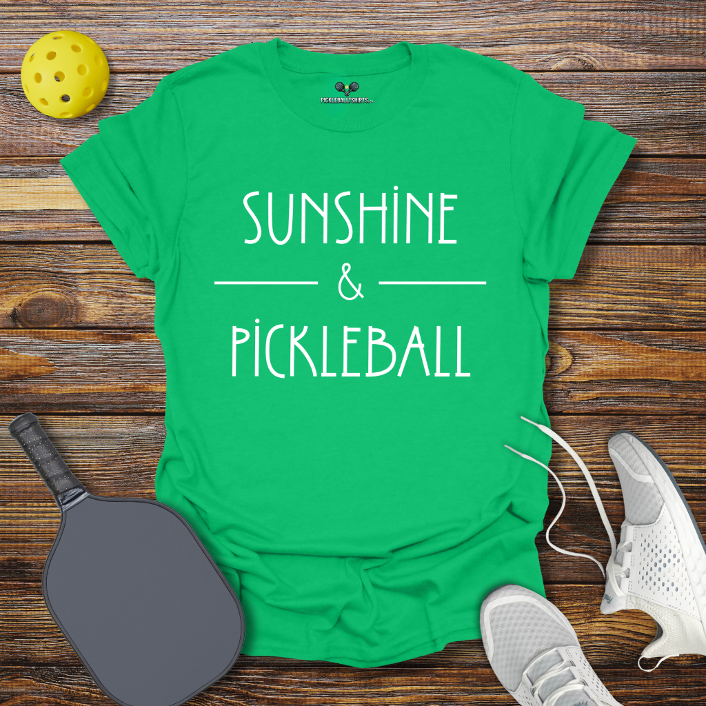 Funny Pickleball Shirt β Sunshine & Pickleball T-Shirt