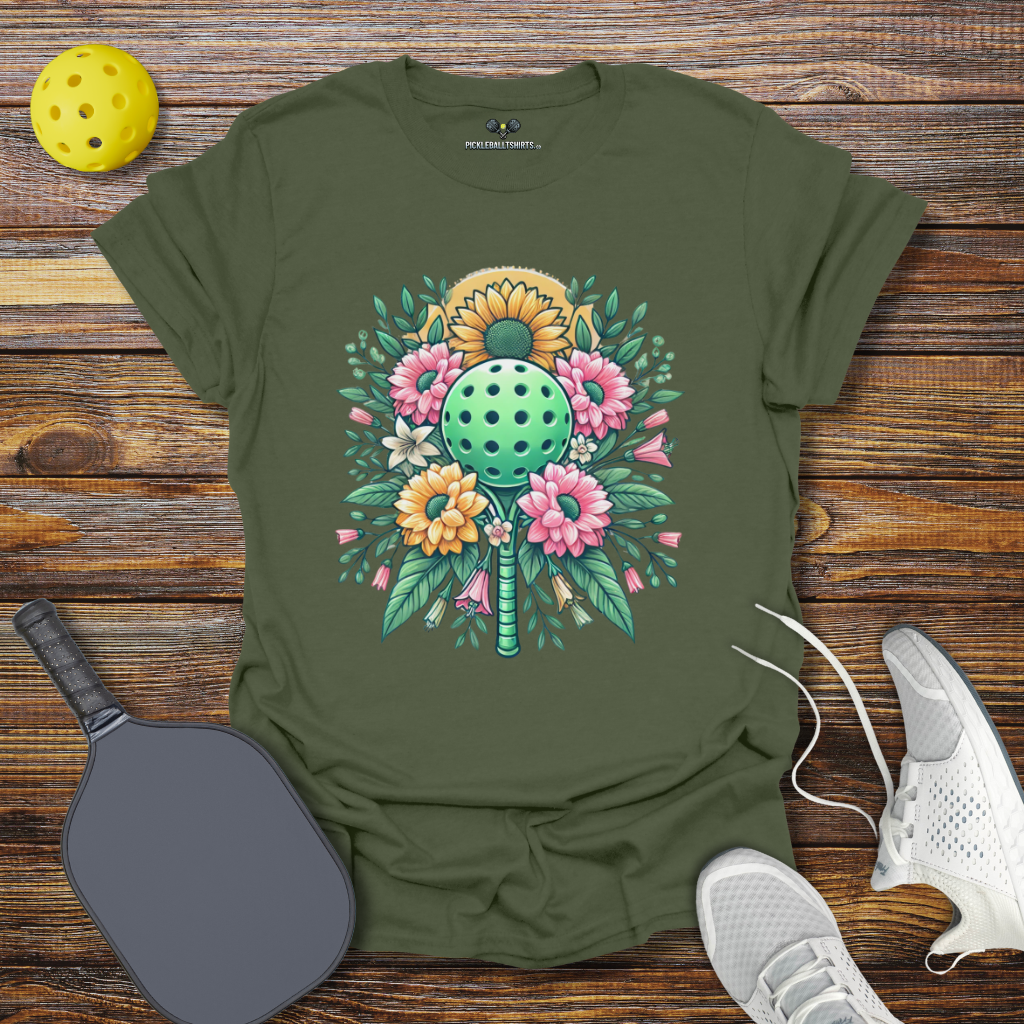 Funny Pickleball Shirt β Floral Pickleball Dreams T-Shirt