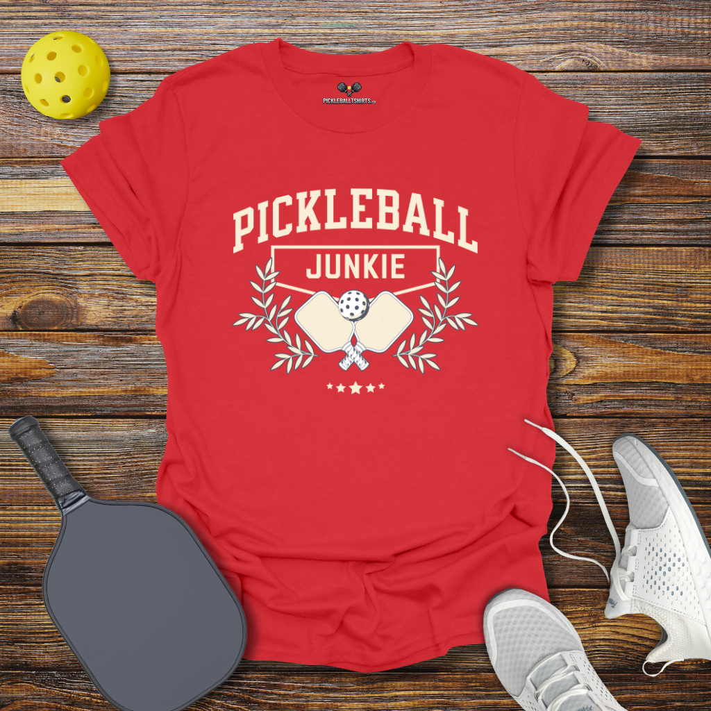 Funny Pickleball Shirt β Pickleball Junkie T-Shirt