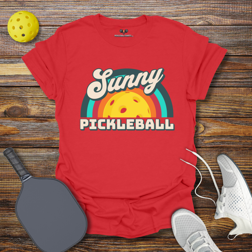 Funny Pickleball Shirt β Sunny Pickleball Retro T-Shirt