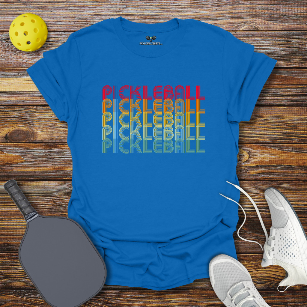 Funny Pickleball Shirt β Pickleball Retro Colored T-Shirt