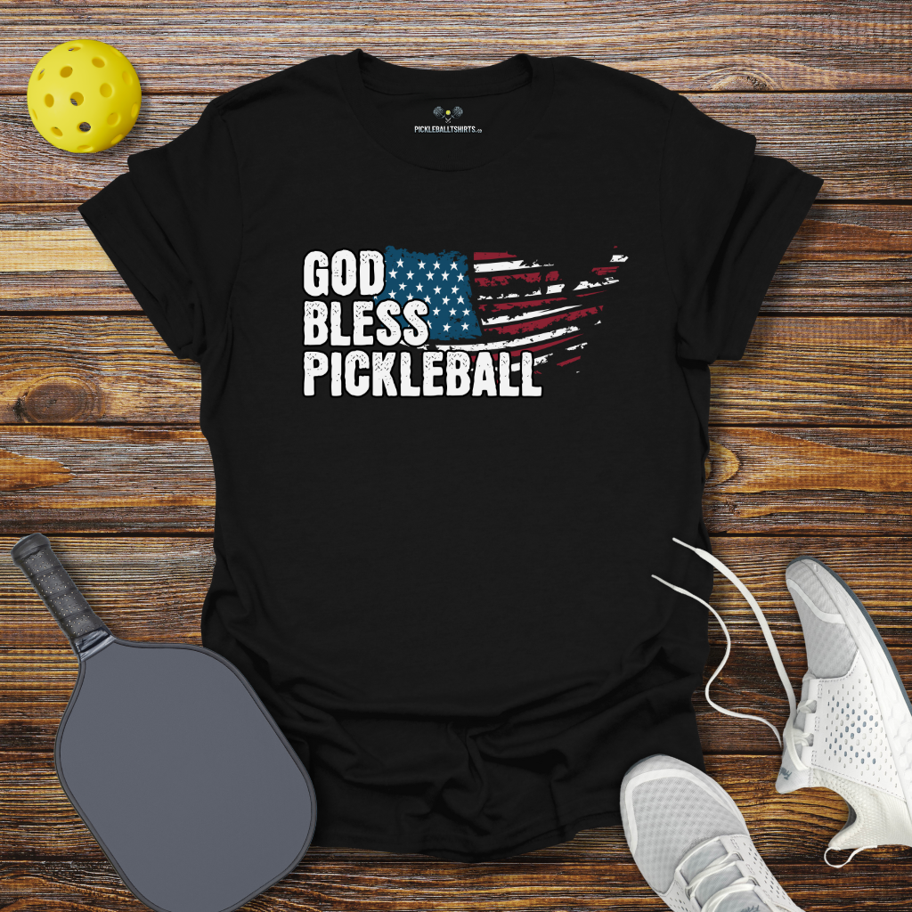 God Bless Pickleball T-Shirt