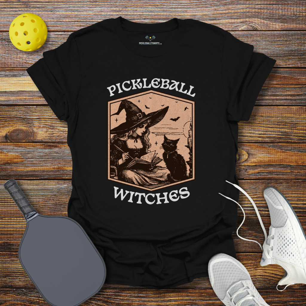 Halloween Pickleball Witches T-Shirt