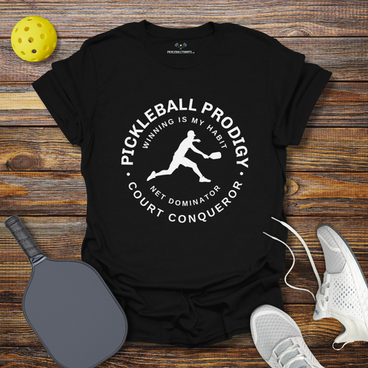 Pickleball Prodigy Court Conqueror for Him T-Shirt