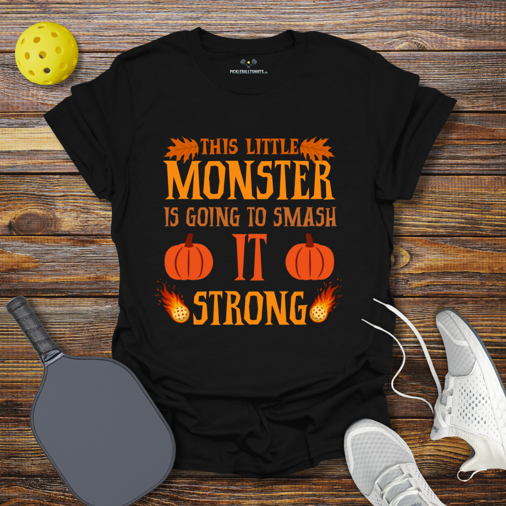 This Little Monster is Going to Smash it Strong Halloween T-Shirt