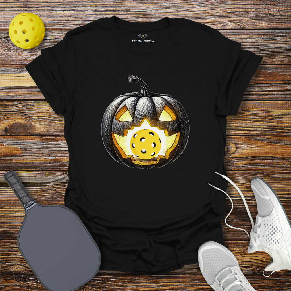 Pumpkin Pickleball Halloween T-Shirt