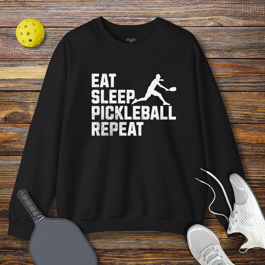 Eat Sleep Pickleball Repeat Sweatshirt