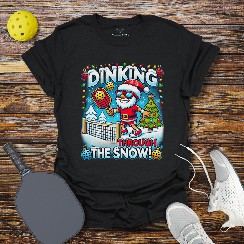 Dinking Through the Snow Christmas T-Shirt