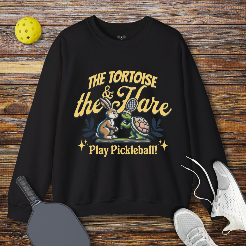 The Tortoise & The Hare Play Pickleball Sweatshirt