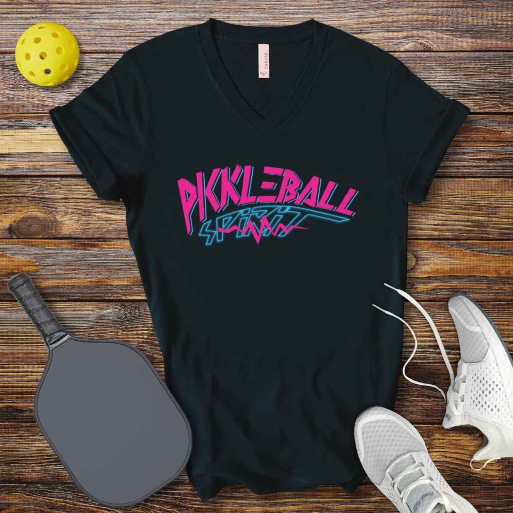 Pickleball Spirit V-Neck T-shirt