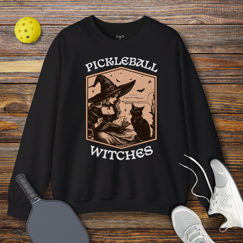 Pickleball Witches Halloween Sweatshirt