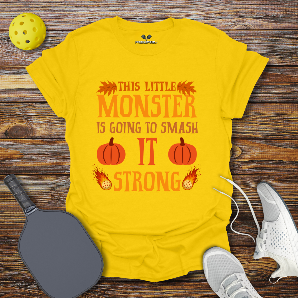 This Little Monster is Going to Smash it Strong Halloween T-Shirt