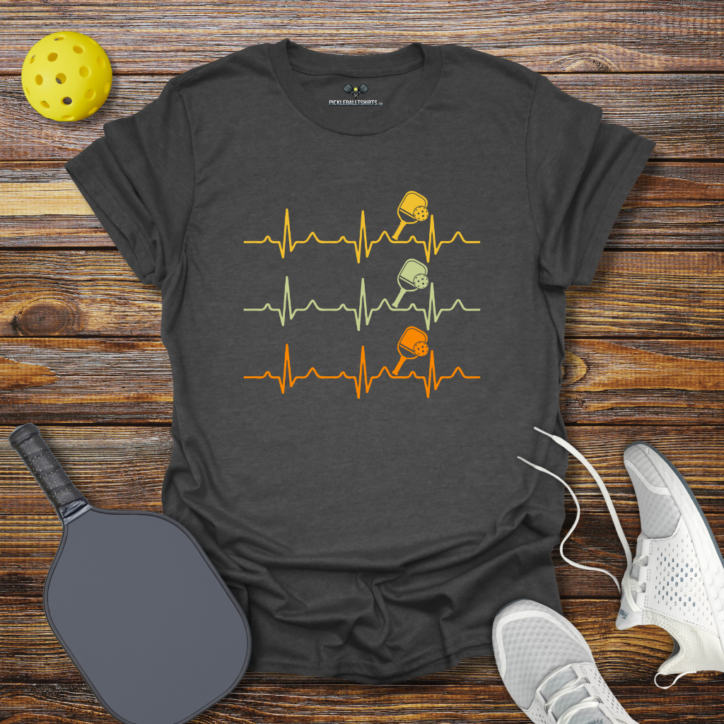 Pickleball Heartbeat Vintage T-Shirt