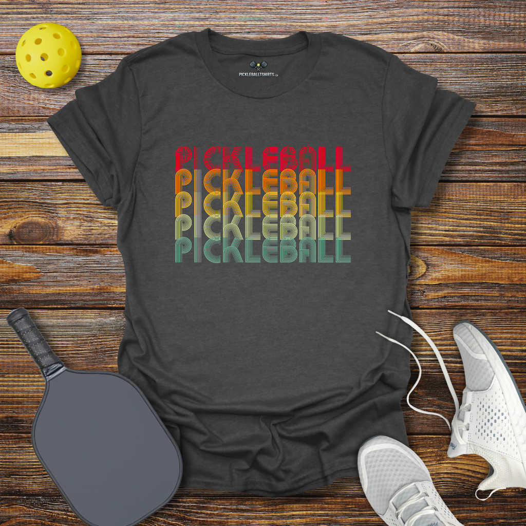 Pickleball Retro Colored T-Shirt