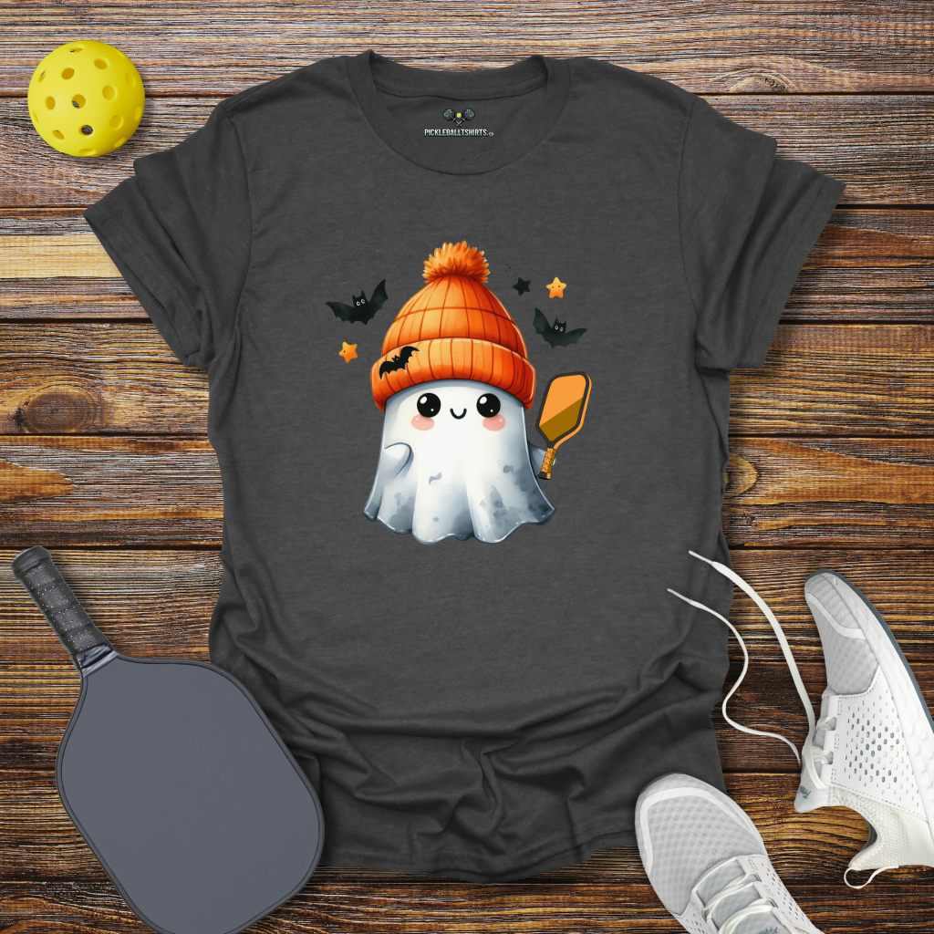 Halloween Pickleballer Ghost T-Shirt