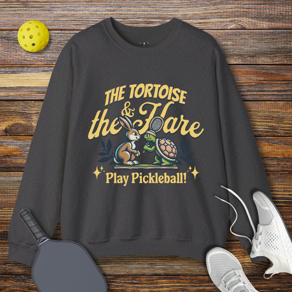 The Tortoise & The Hare Play Pickleball Sweatshirt