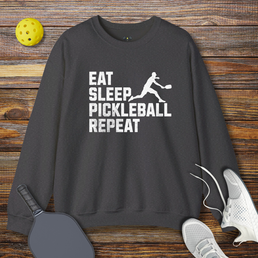 Eat Sleep Pickleball Repeat Sweatshirt