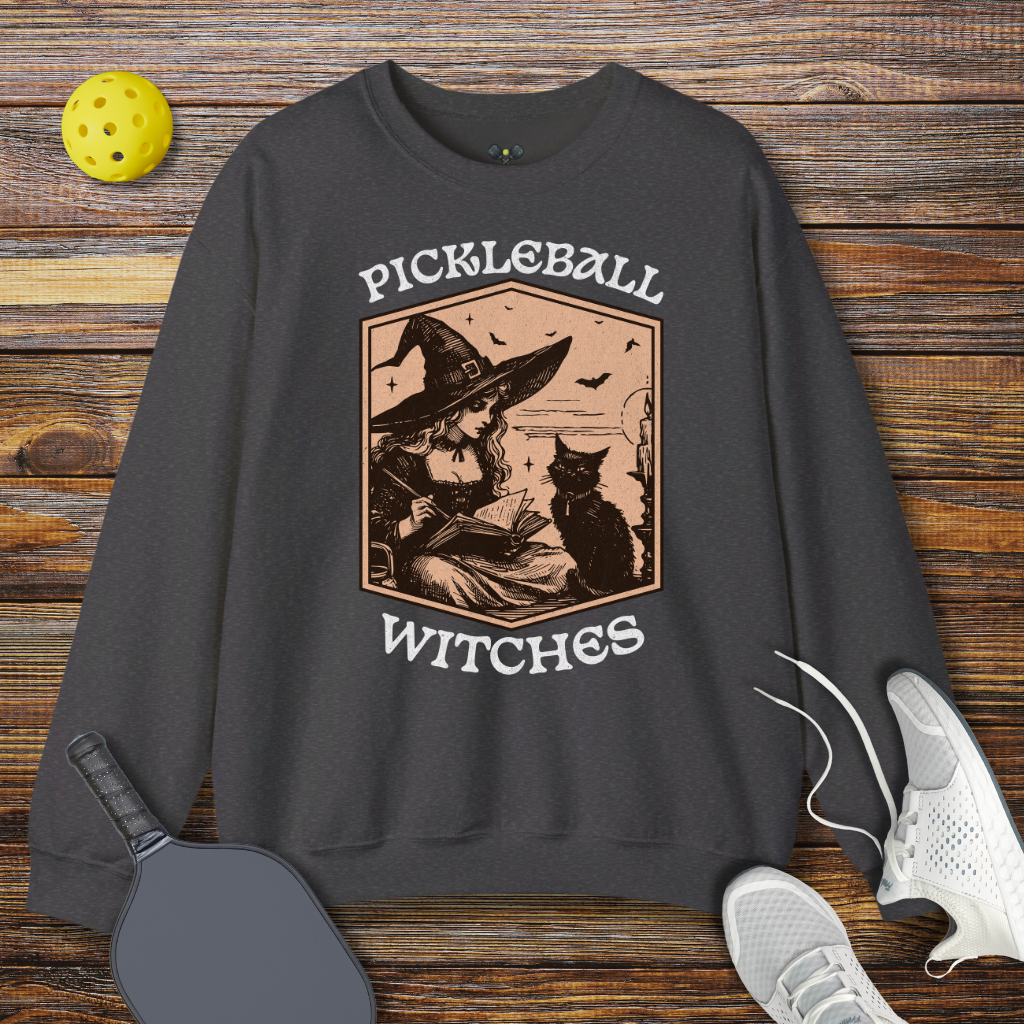 Pickleball Witches Halloween Sweatshirt