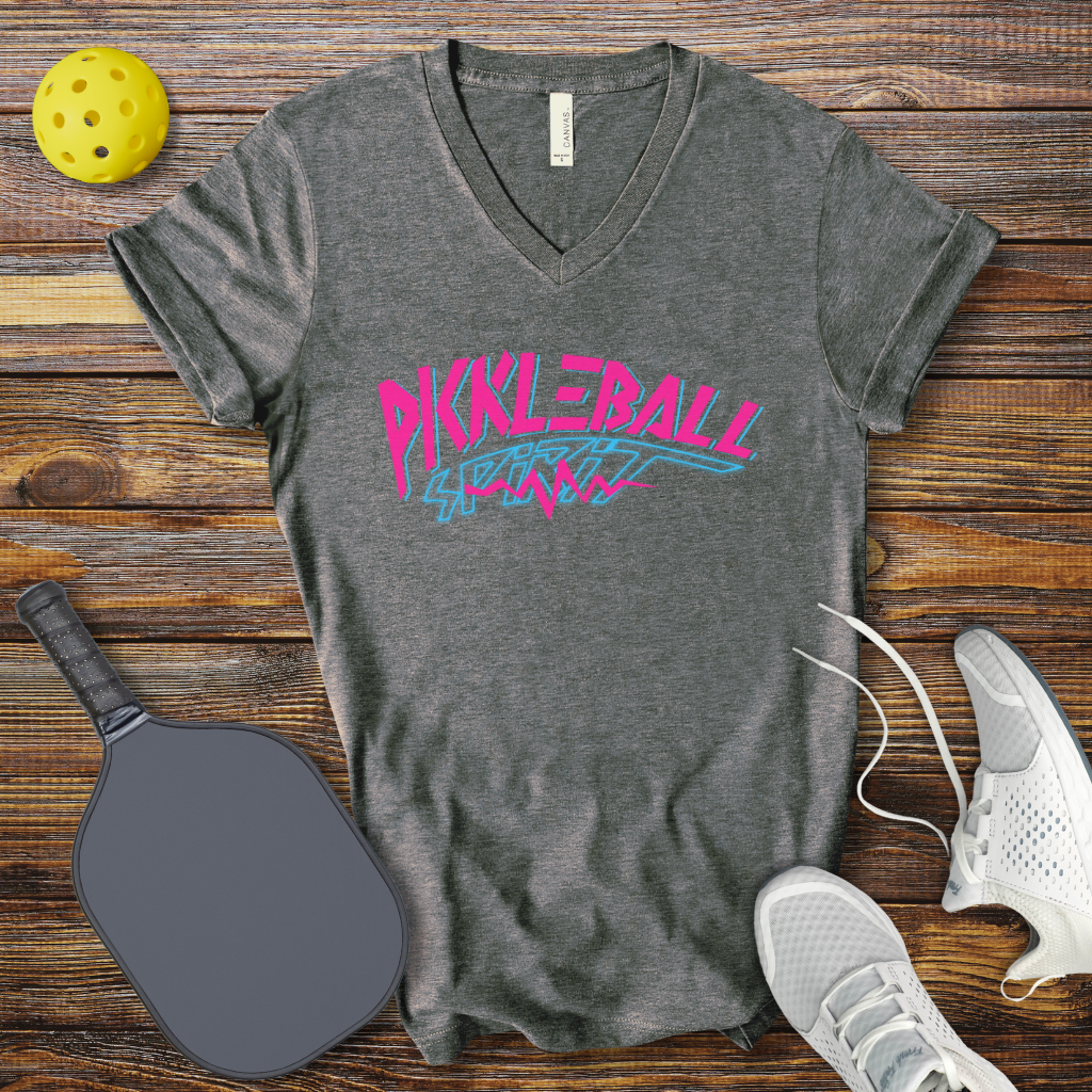 Pickleball Spirit V-Neck T-shirt