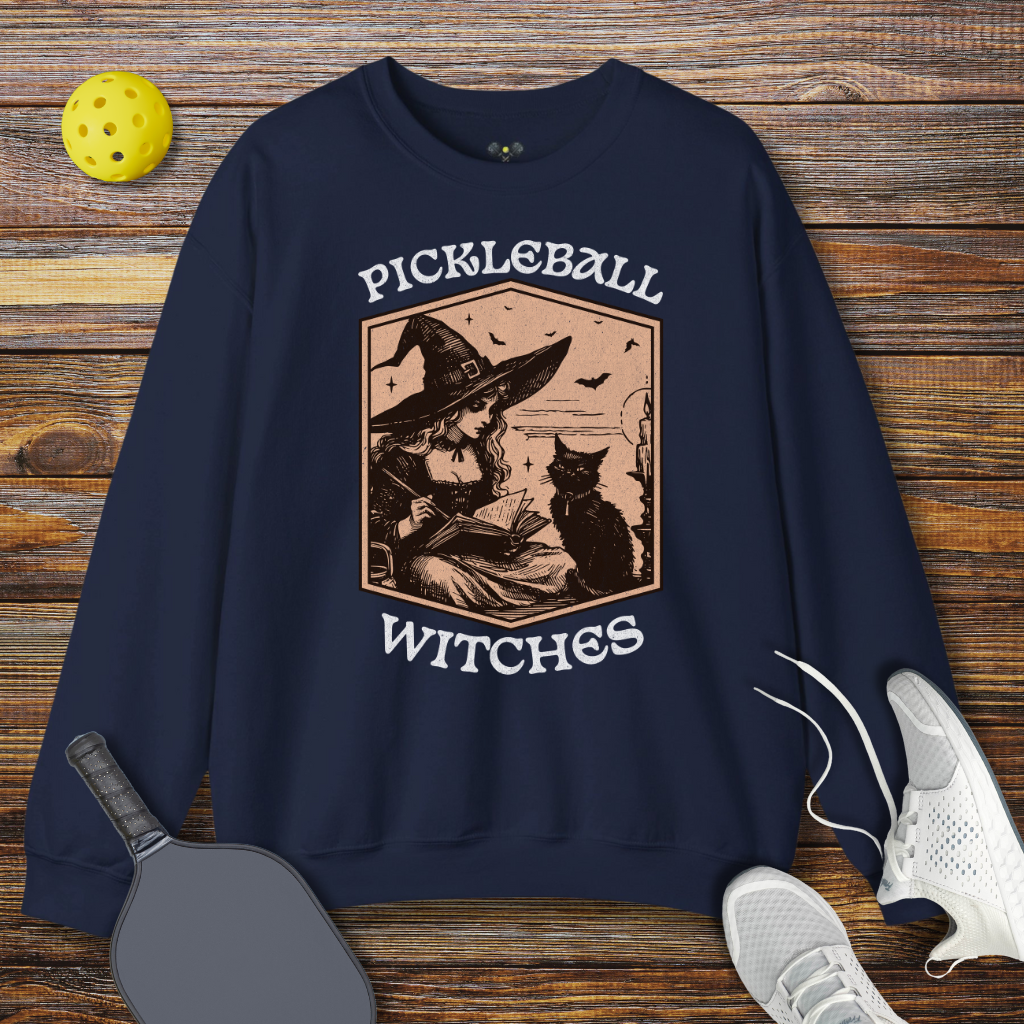 Pickleball Witches Halloween Sweatshirt