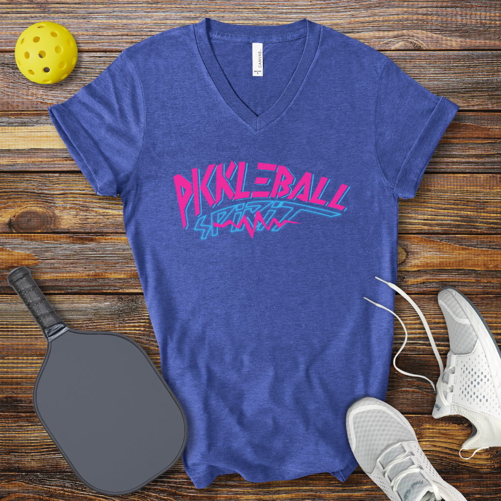 Pickleball Spirit V-Neck T-shirt