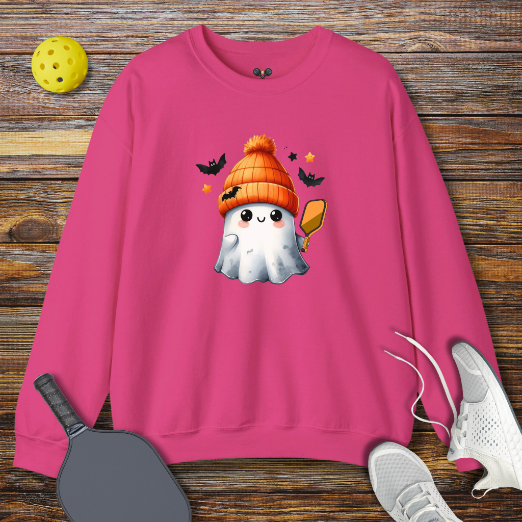 Halloween Pickleballer Ghost Sweatshirt