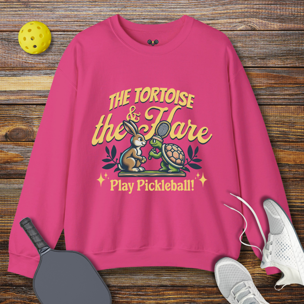 The Tortoise & The Hare Play Pickleball Sweatshirt