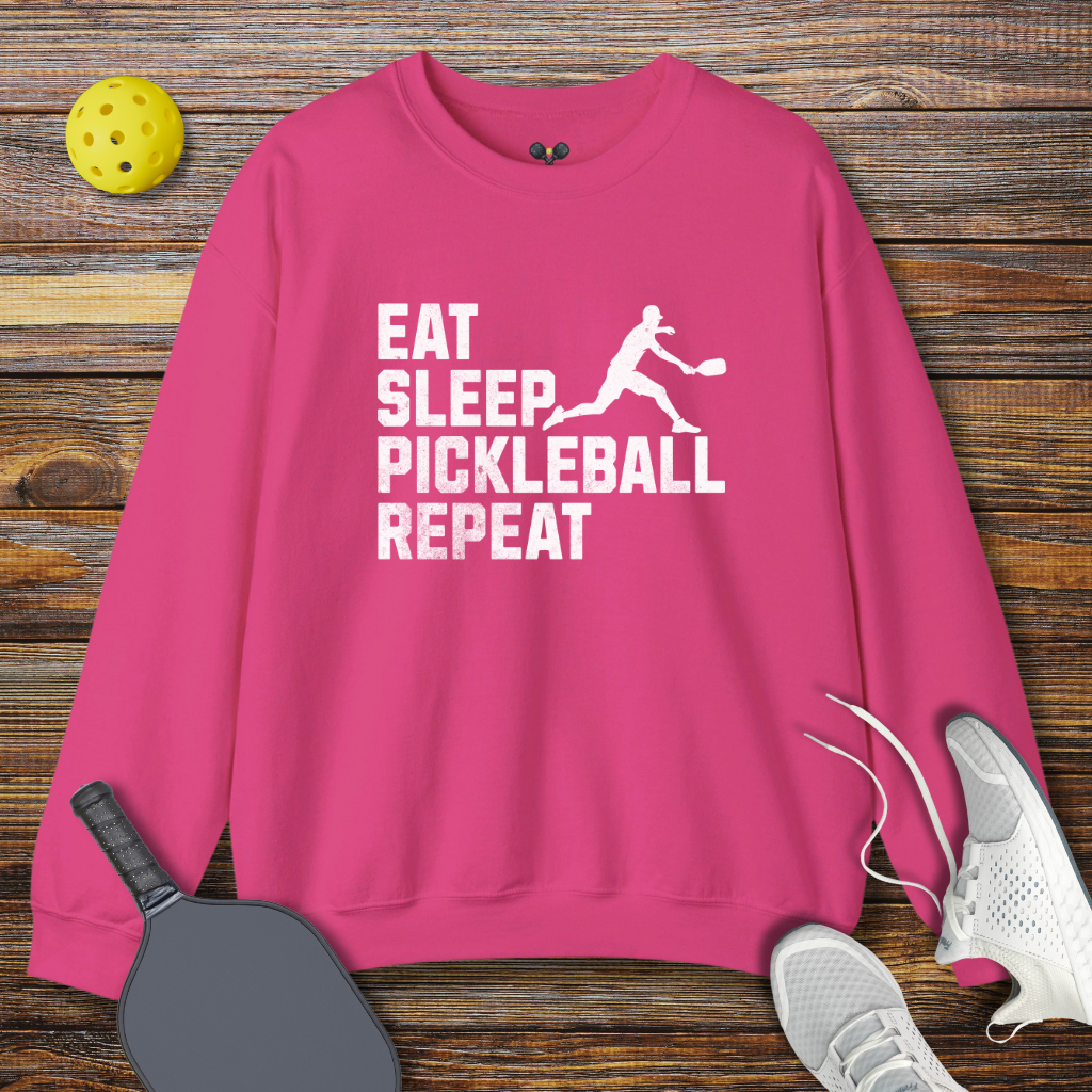 Eat Sleep Pickleball Repeat Sweatshirt