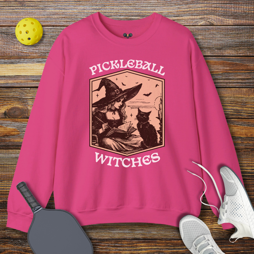 Pickleball Witches Halloween Sweatshirt