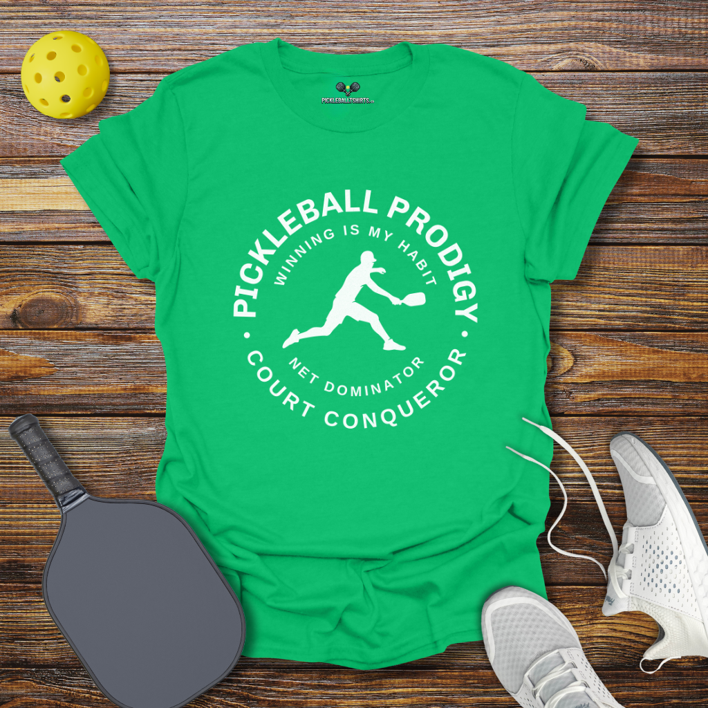 Pickleball Prodigy Court Conqueror for Him T-Shirt