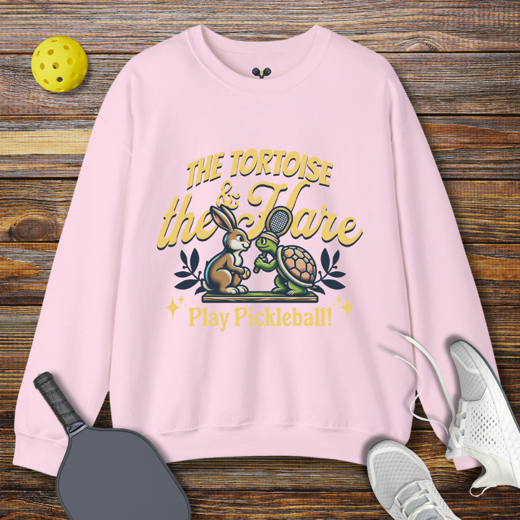 The Tortoise & The Hare Play Pickleball Sweatshirt