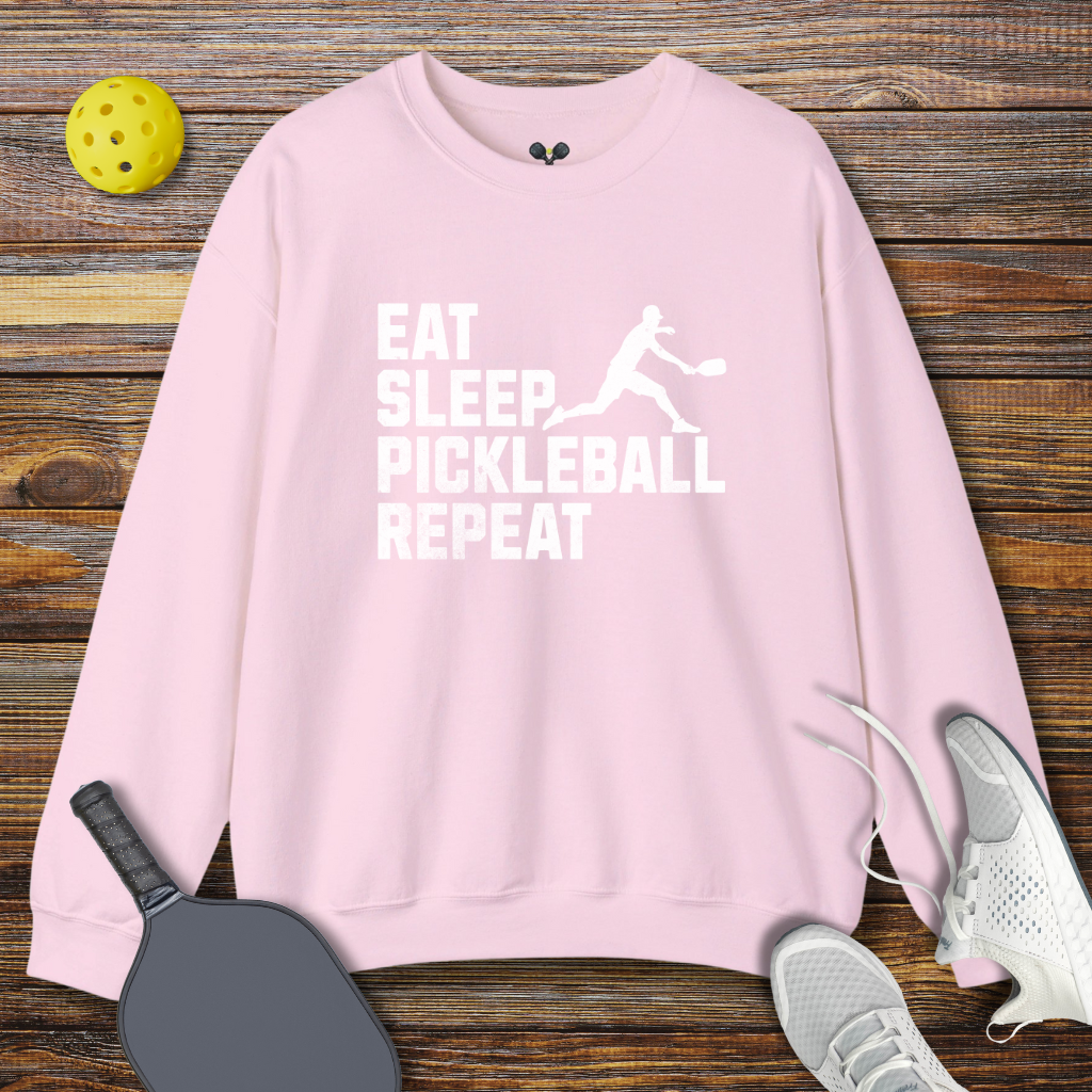 Eat Sleep Pickleball Repeat Sweatshirt