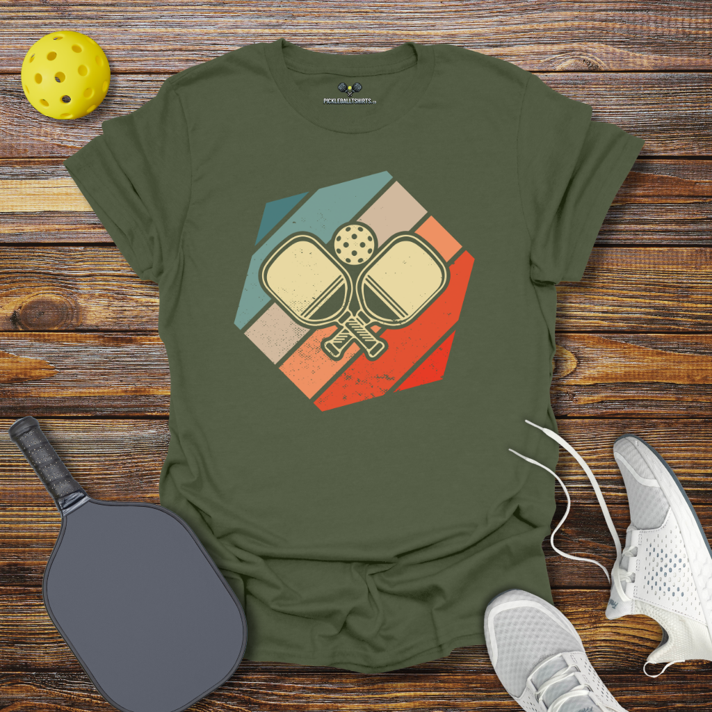 Pickleball Retro Padles T-Shirt