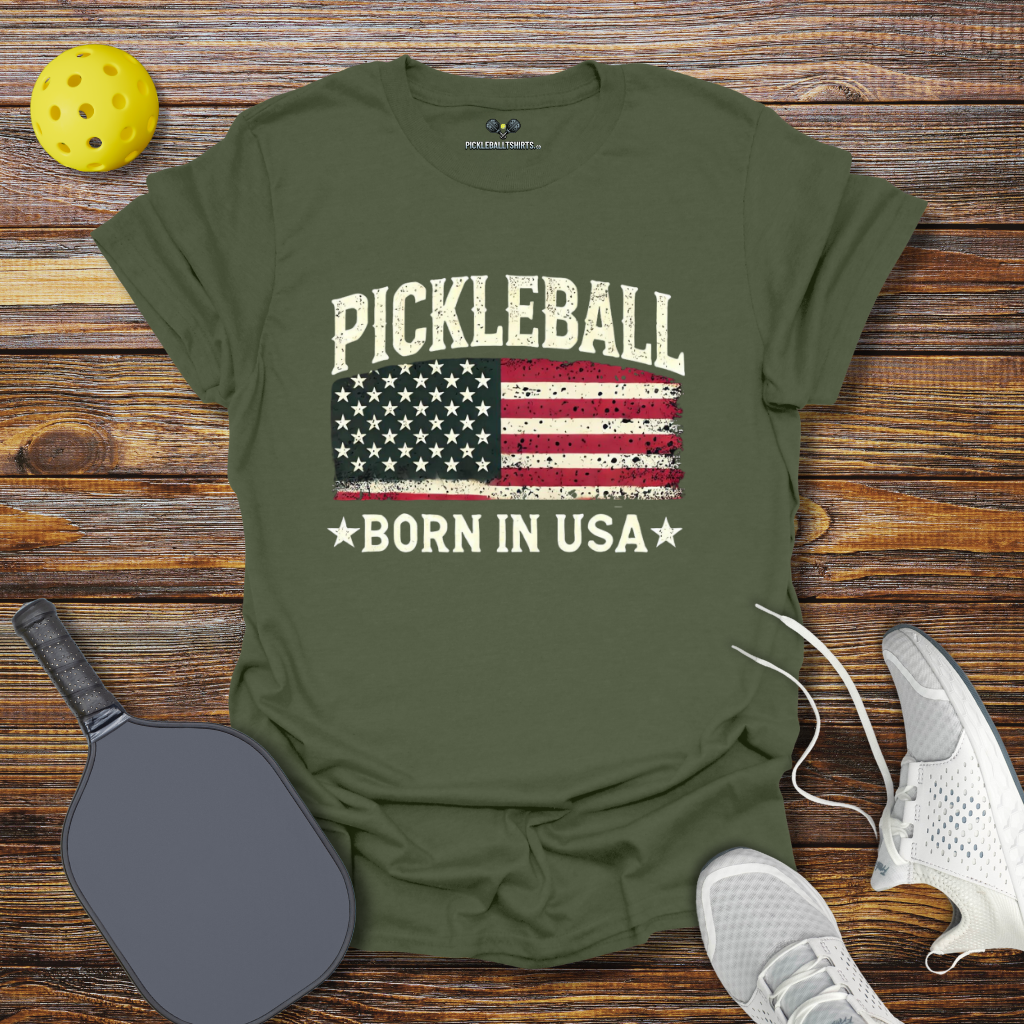 Pickleball Born in USA 2 T-Shirt