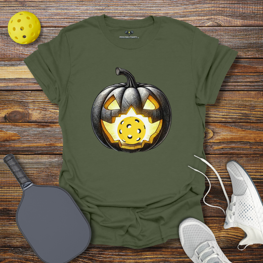 Pumpkin Pickleball Halloween T-Shirt