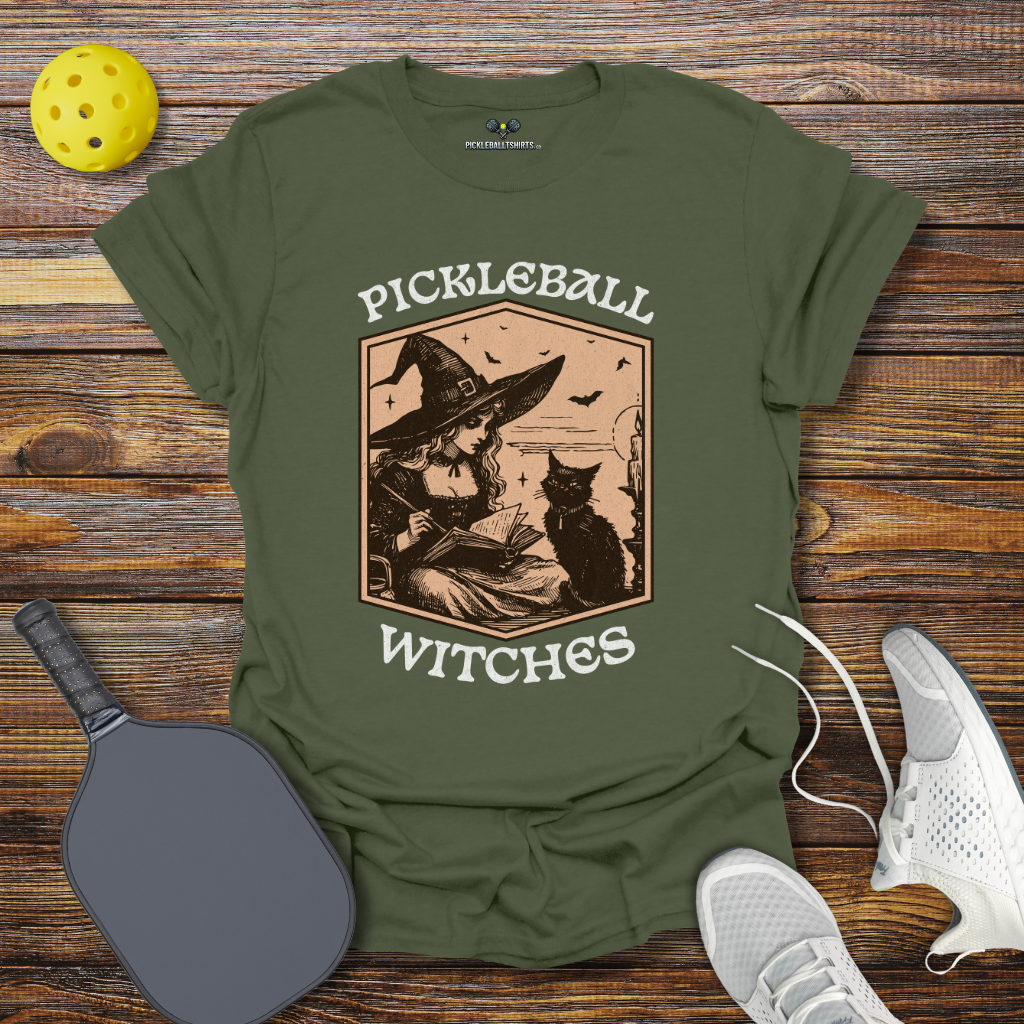 Halloween Pickleball Witches T-Shirt