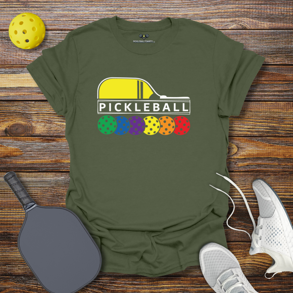 Pickleball Colored Balls T-Shirt