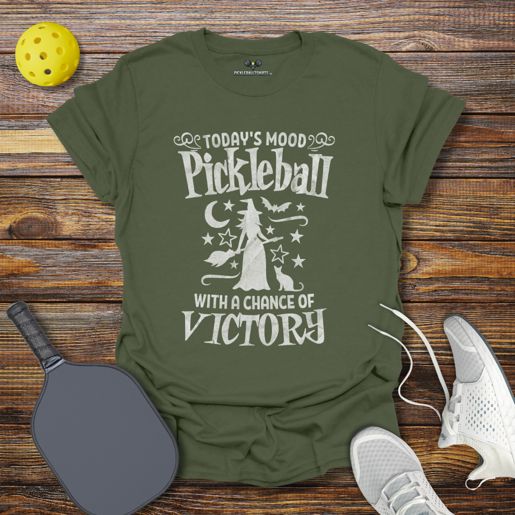 Today's Mood Pickleball With a Chance of Victory Halloween T-Shirt