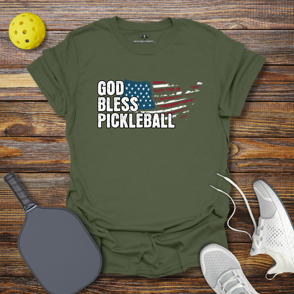 God Bless Pickleball T-Shirt