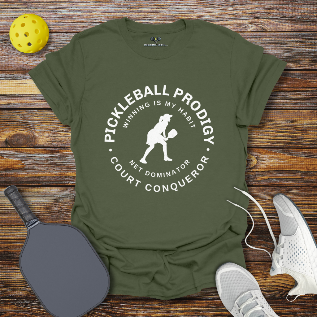 Pickleball Prodigy Court Conqueror for Her T-Shirt