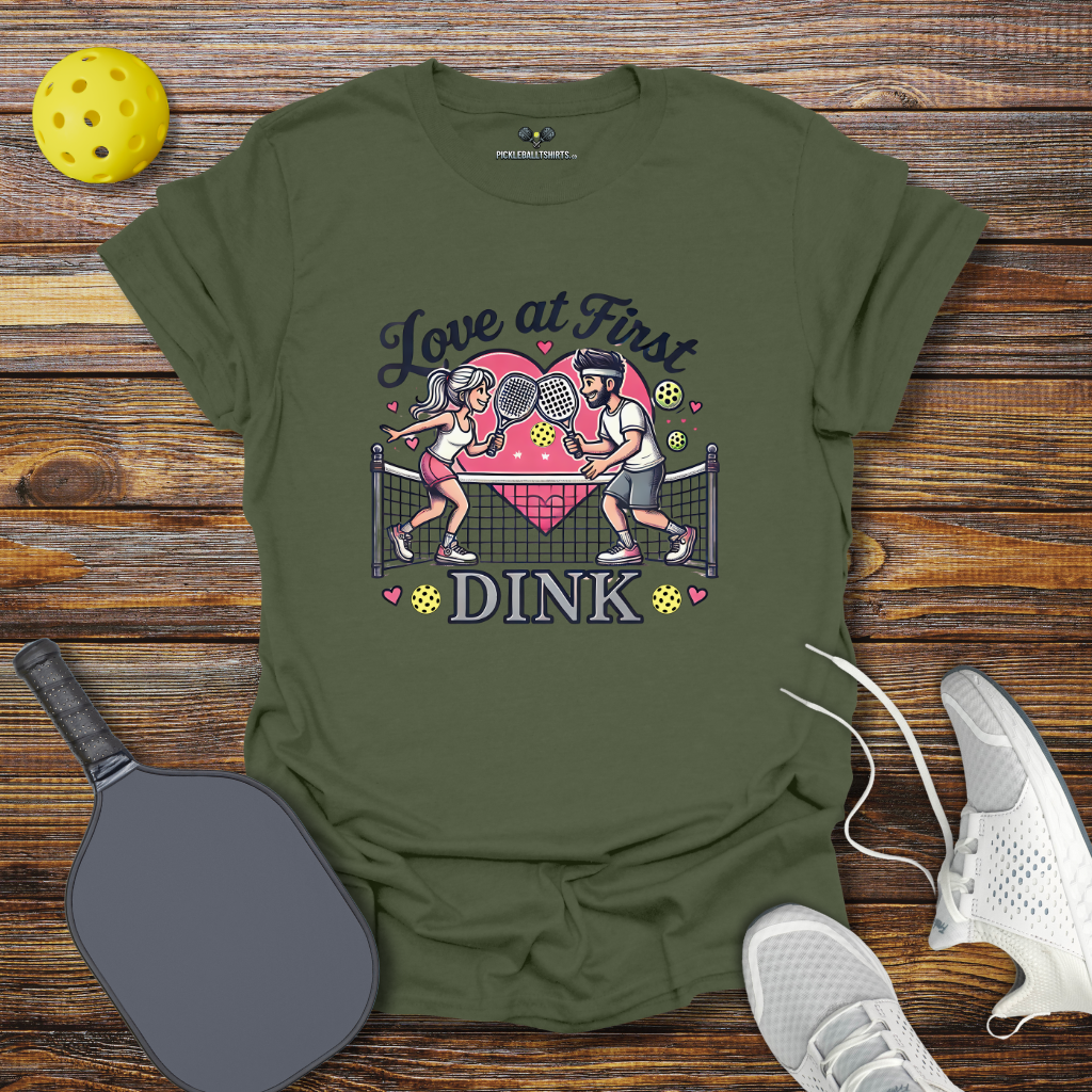 Love at First Dink Valentine T-Shirt