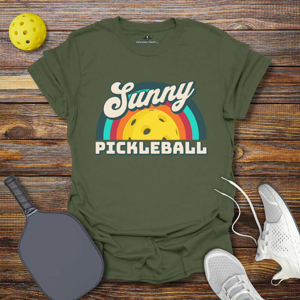 Sunny Pickleball Retro T-Shirt