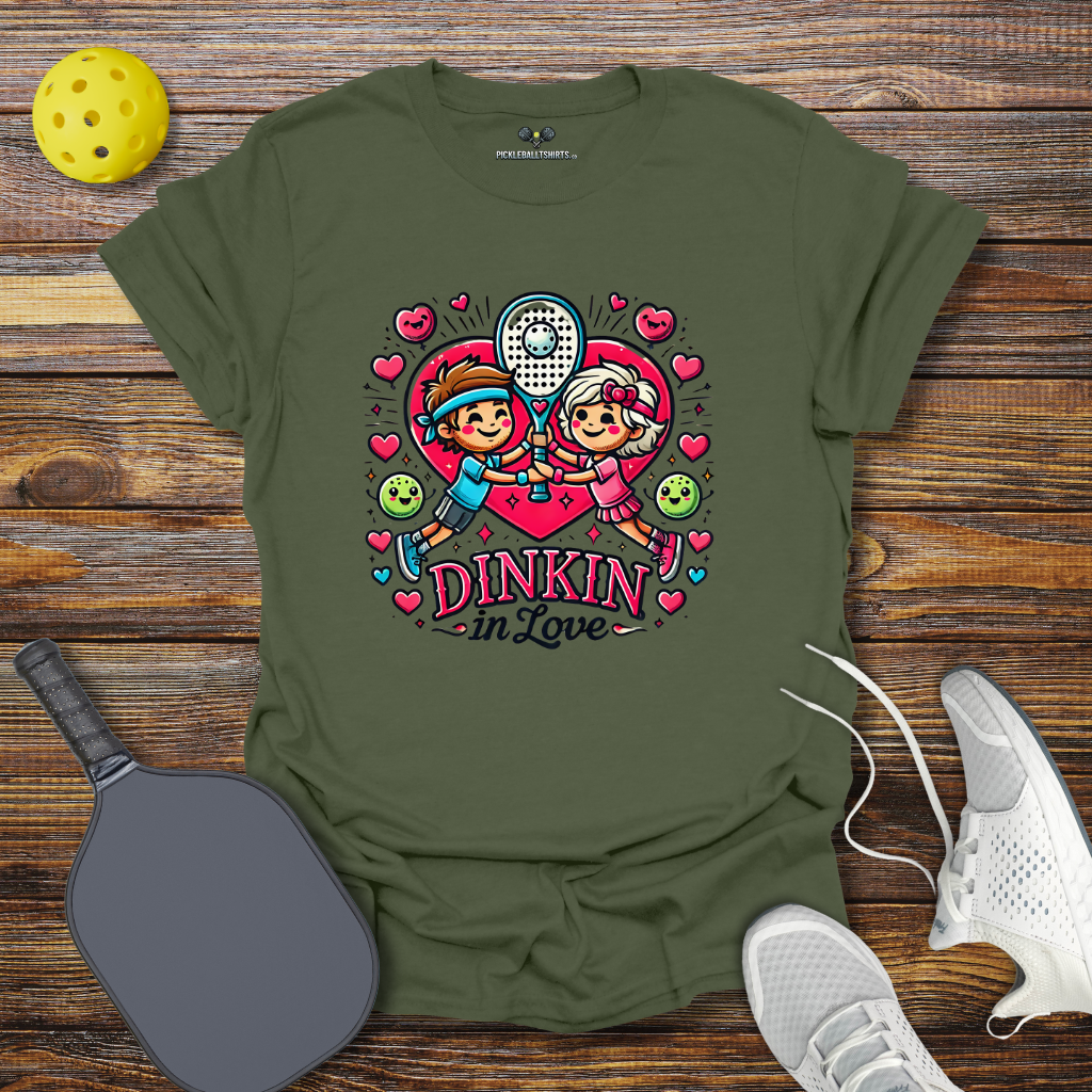 Dinkin in Love Valentine T-Shirt