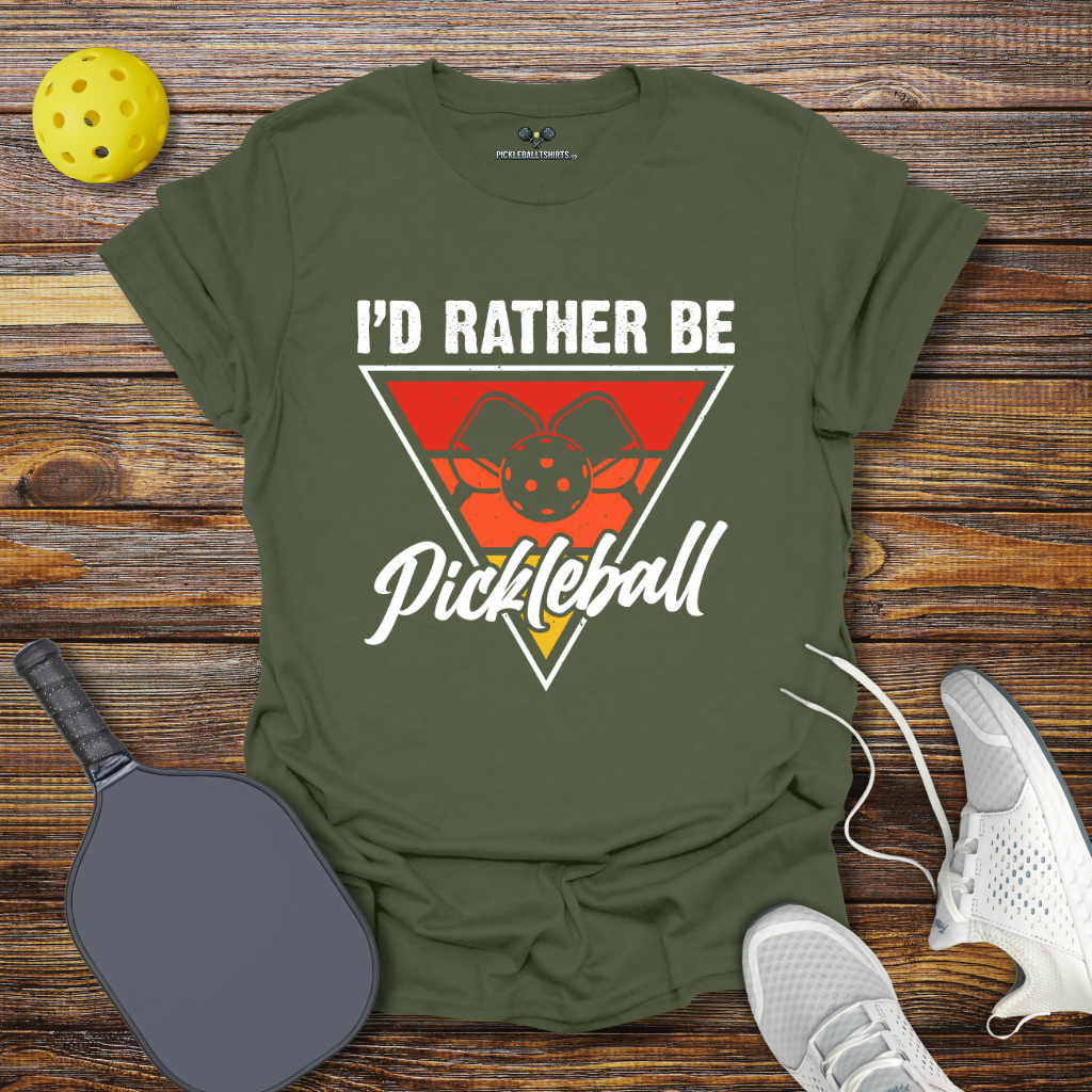 I'd Rather be PIckleball T-Shirt