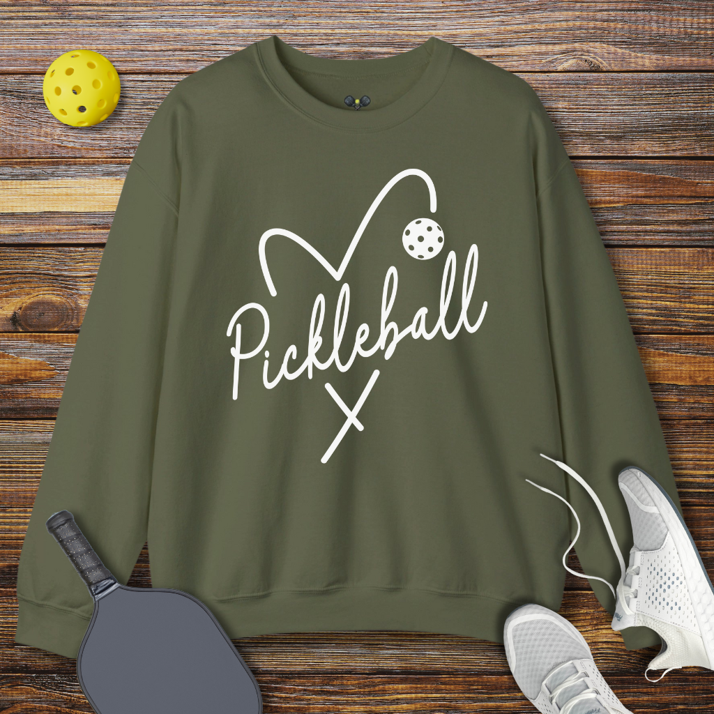 Pickleball Heart Sweatshirt