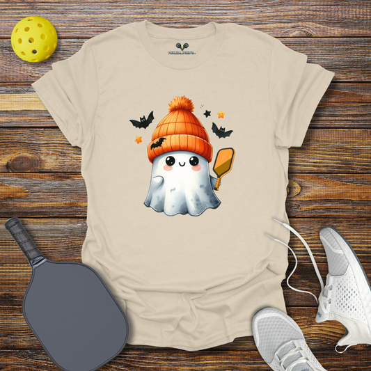 Halloween Pickleballer Ghost T-Shirt