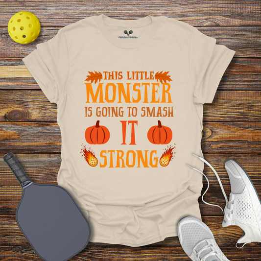 This Little Monster is Going to Smash it Strong Halloween T-Shirt